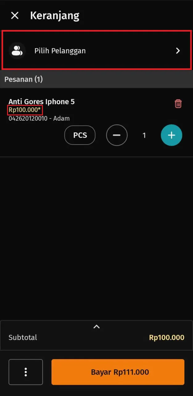 menyesuaikan harga jual